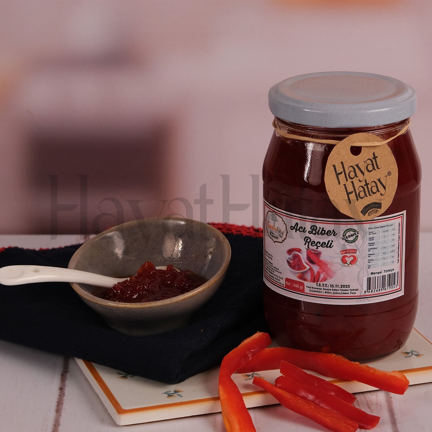 Acı Biber Reçeli (Aşk Reçeli) - 440 Gr - Samandağ Kadın Kooperatifi