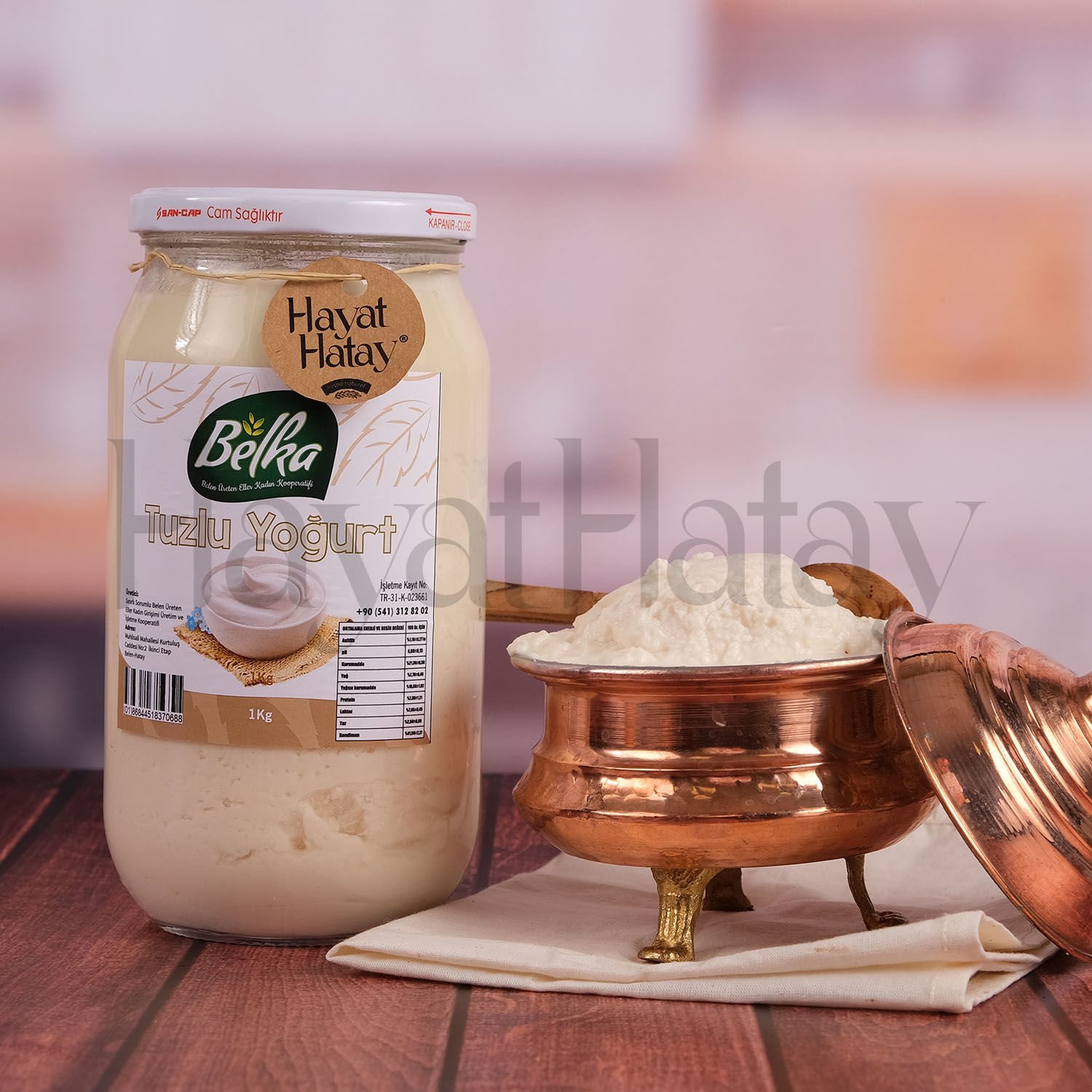 Tuzlu Yoğurt - 1 Kg - Belen Üreten Eller Kadın Kooperatifi