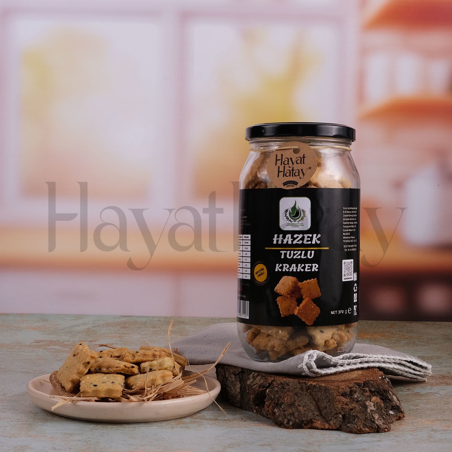 Tuzlu Kraker (Kahke) - 370 Gr - HAZEK Kadın Kooperatifi