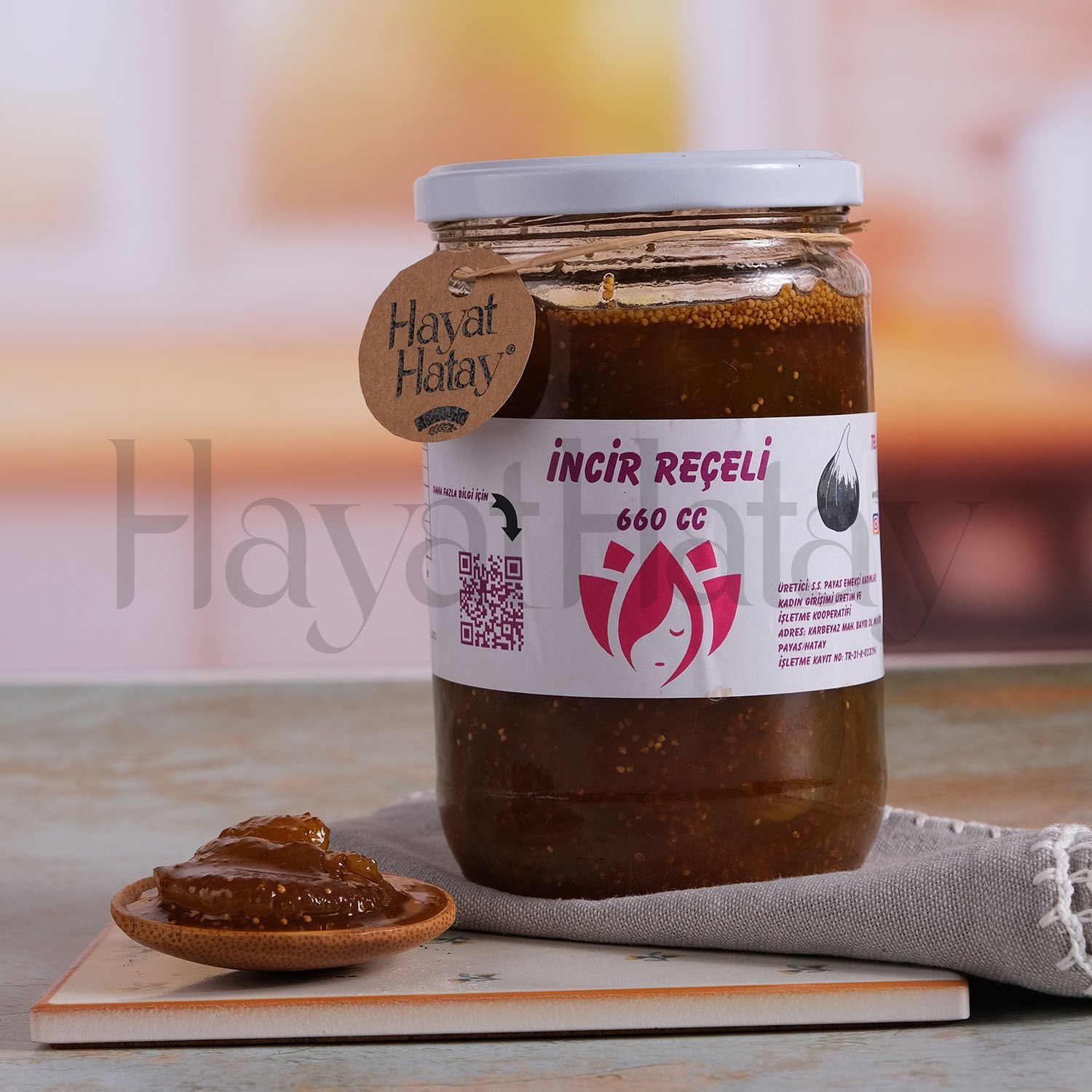 İncir Reçeli - 1 Kg - Payas Emekçi Kadınlar Kadın Kooperatifi