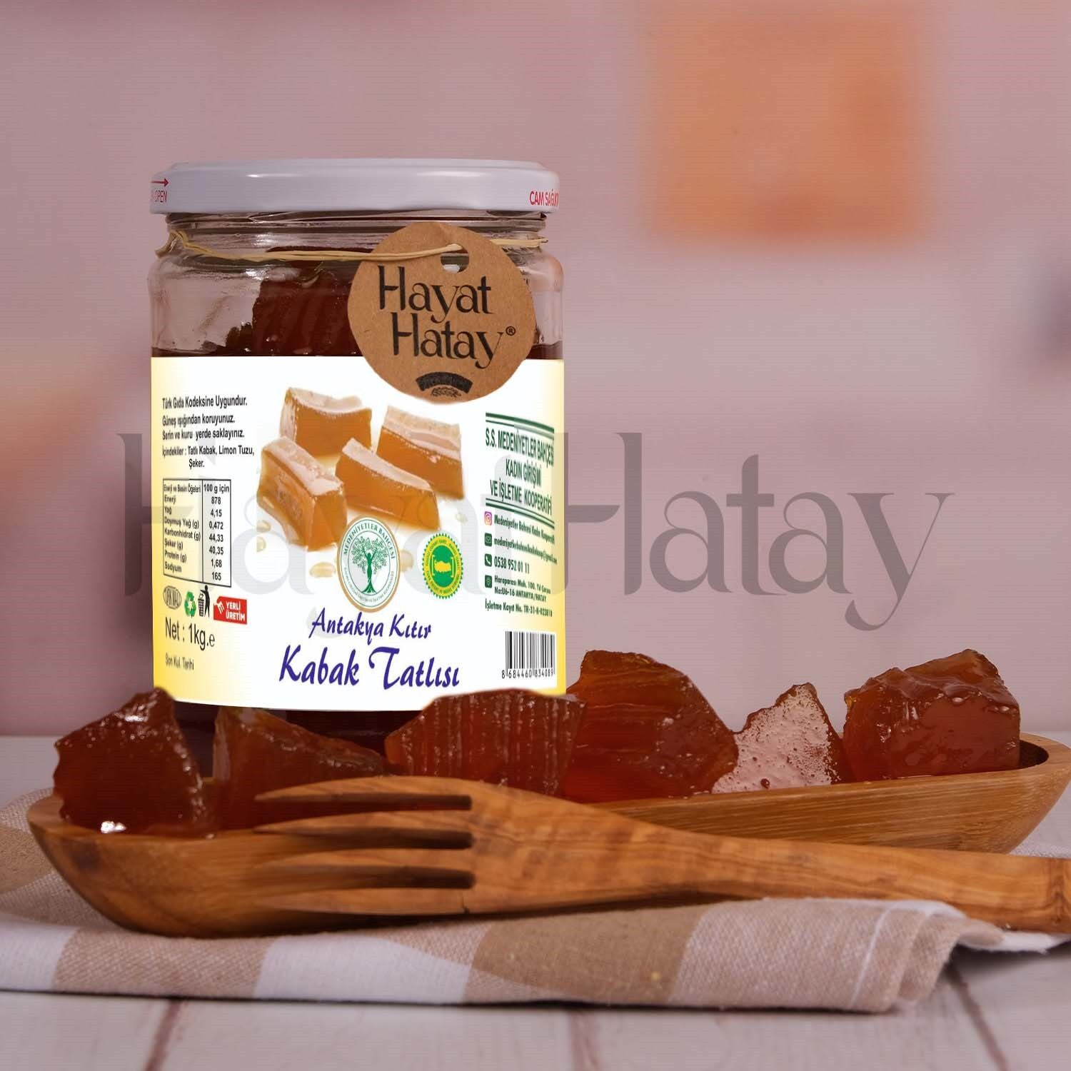 Kıtır Kabak Tatlısı - 1 Kg- Medeniyetler Bahçesi Kadın Kooperatifi
