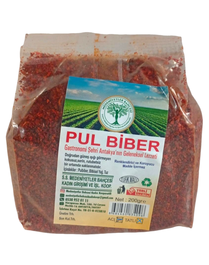 Tatlı Pul Biber - 200 Gr - Medeniyetler Bahçesi Kadın Kooperatifi