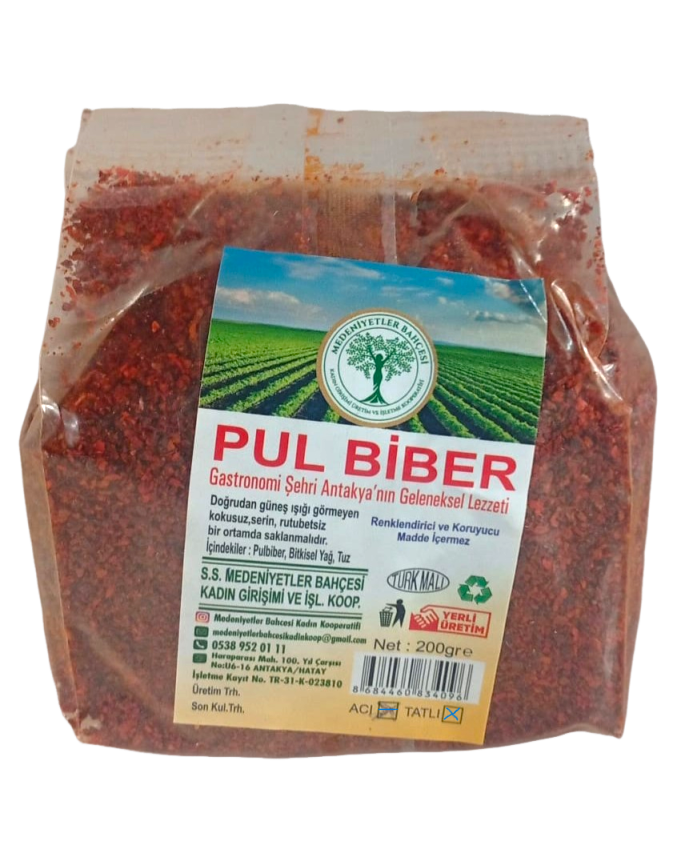 Tatlı Pul Biber - 200 Gr - Medeniyetler Bahçesi Kadın Kooperatifi