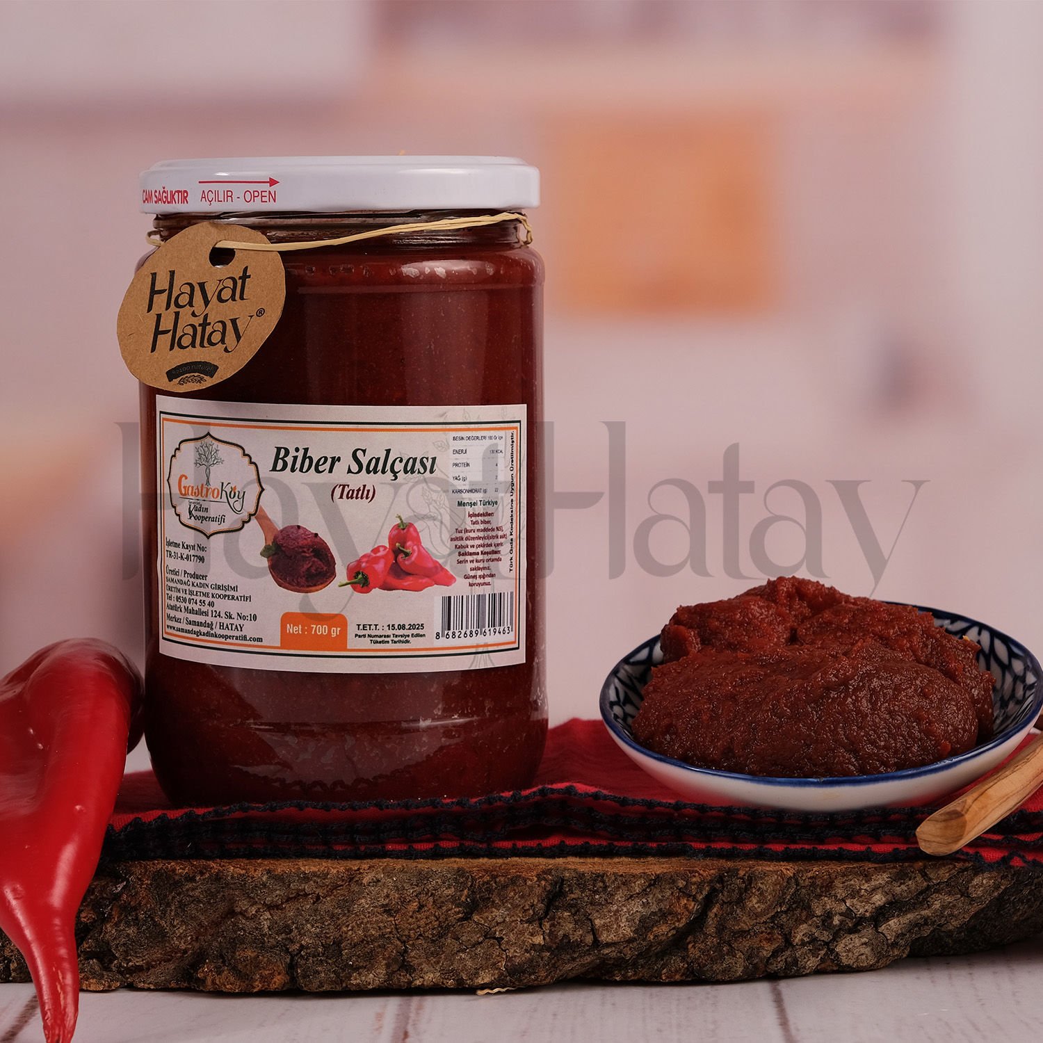 Biber Salçası (Tatlı) - 700 Gr - Samandağ Kadın Kooperatifi