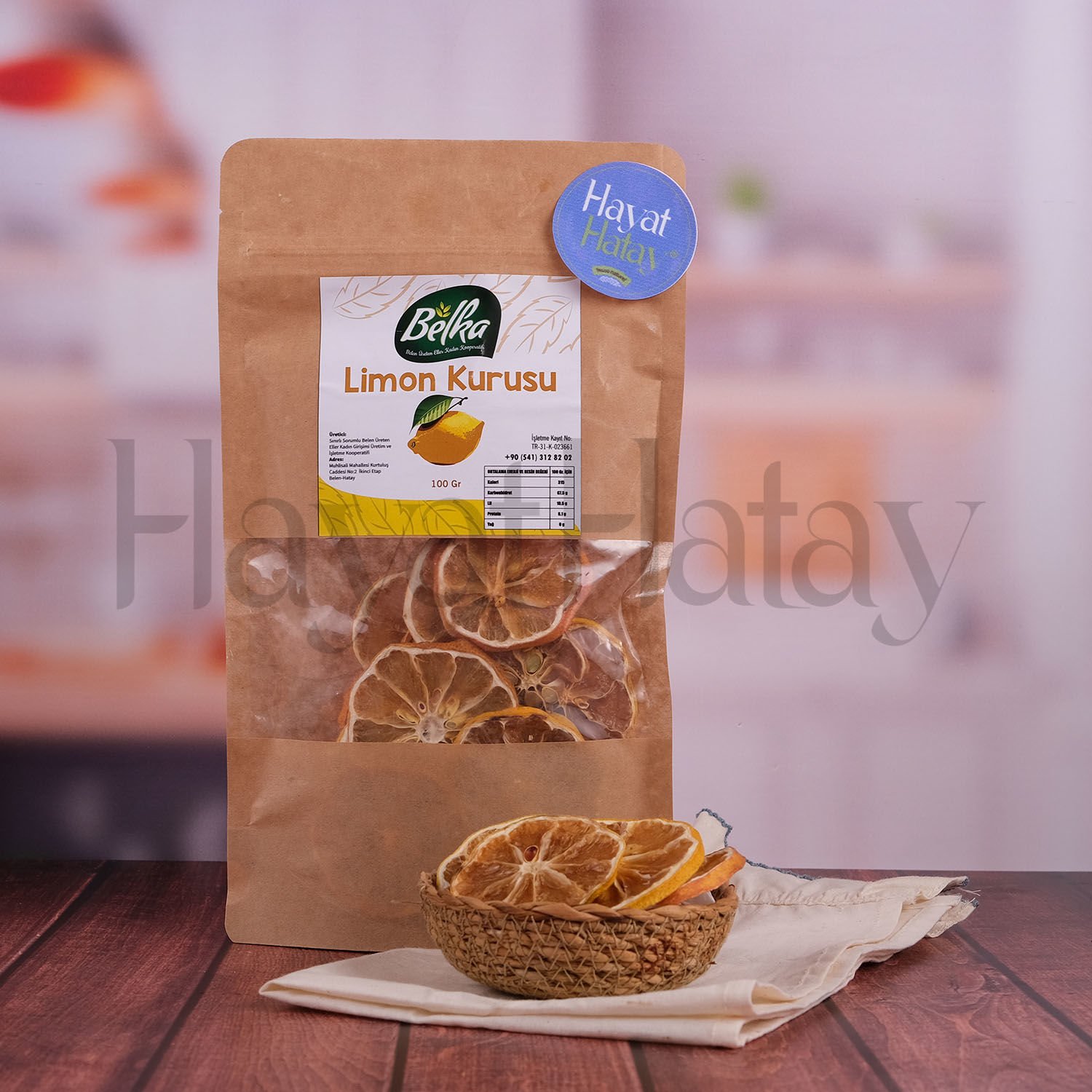 Limon Kurusu - 100 Gr - Belen Üreten Eller Kadın Kooperatifi