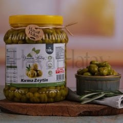 Yeşil Kırma Zeytin - 1,5 Kg - Yeniden Hatay Kadın Kooperatifi