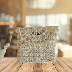 Bozuk Para Cüzdanı (Beyaz) - Hayat Hatay 6 Şubat Kadın Kooperatifi