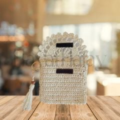 Bozuk Para Cüzdanı (Beyaz) - Hayat Hatay 6 Şubat Kadın Kooperatifi