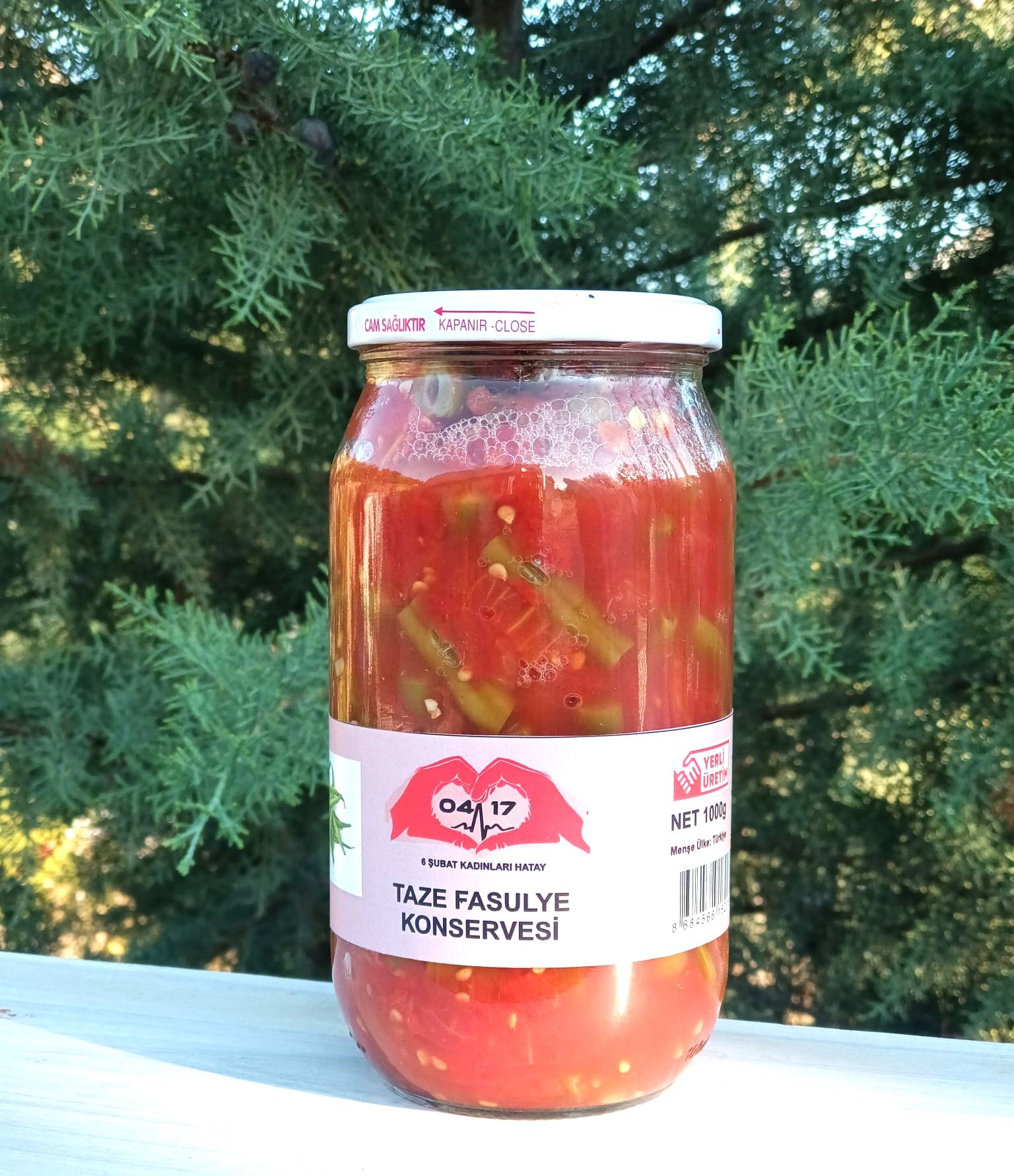 Taze Fasulye Konservesi - 1 Kg - HayatHatay 6 Şubat Kadın Kooperatifi