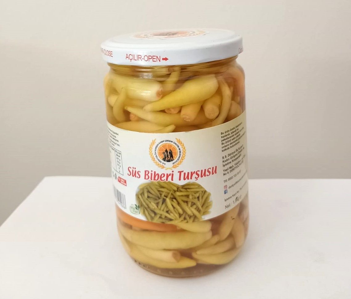 Süs Biberi Turşusu - 1 Kg - Dörtyol İlk Kurşun Kadın Kooperatifi