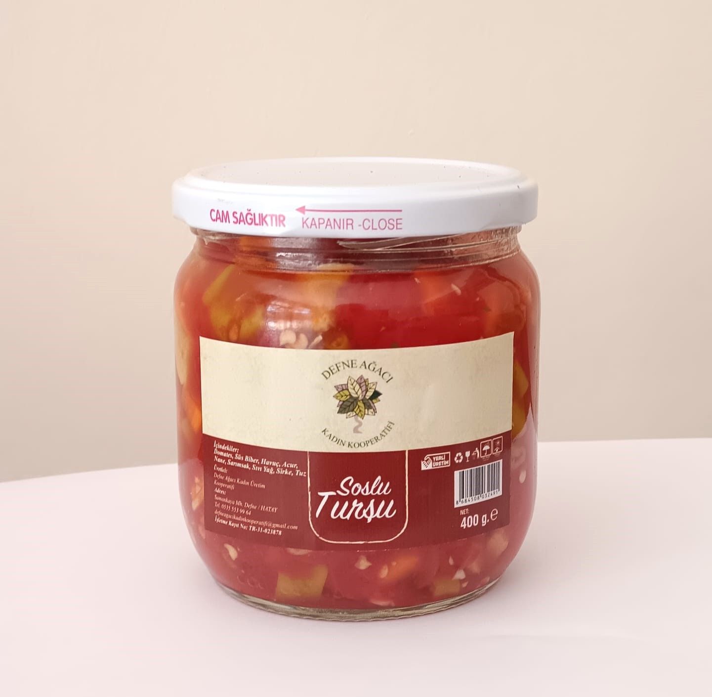 Soslu Turşu - 400 Gr - Defne Ağacı Kadın Kooperatifi