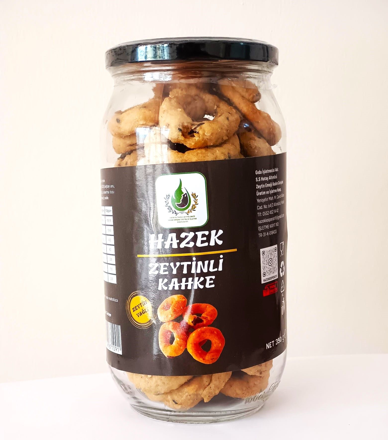 Zeytinli Kahke - 350 Gr - HAZEK Kadın Kooperatifi