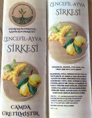 Zencefil  Ayva Sirkesi - 250 Ml - Hayrolsun Dörtyol Kadın Kooperatifi