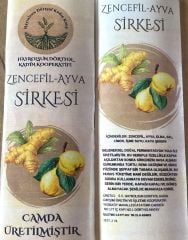 Zencefil  Ayva Sirkesi - 250 Ml - Hayrolsun Dörtyol Kadın Kooperatifi
