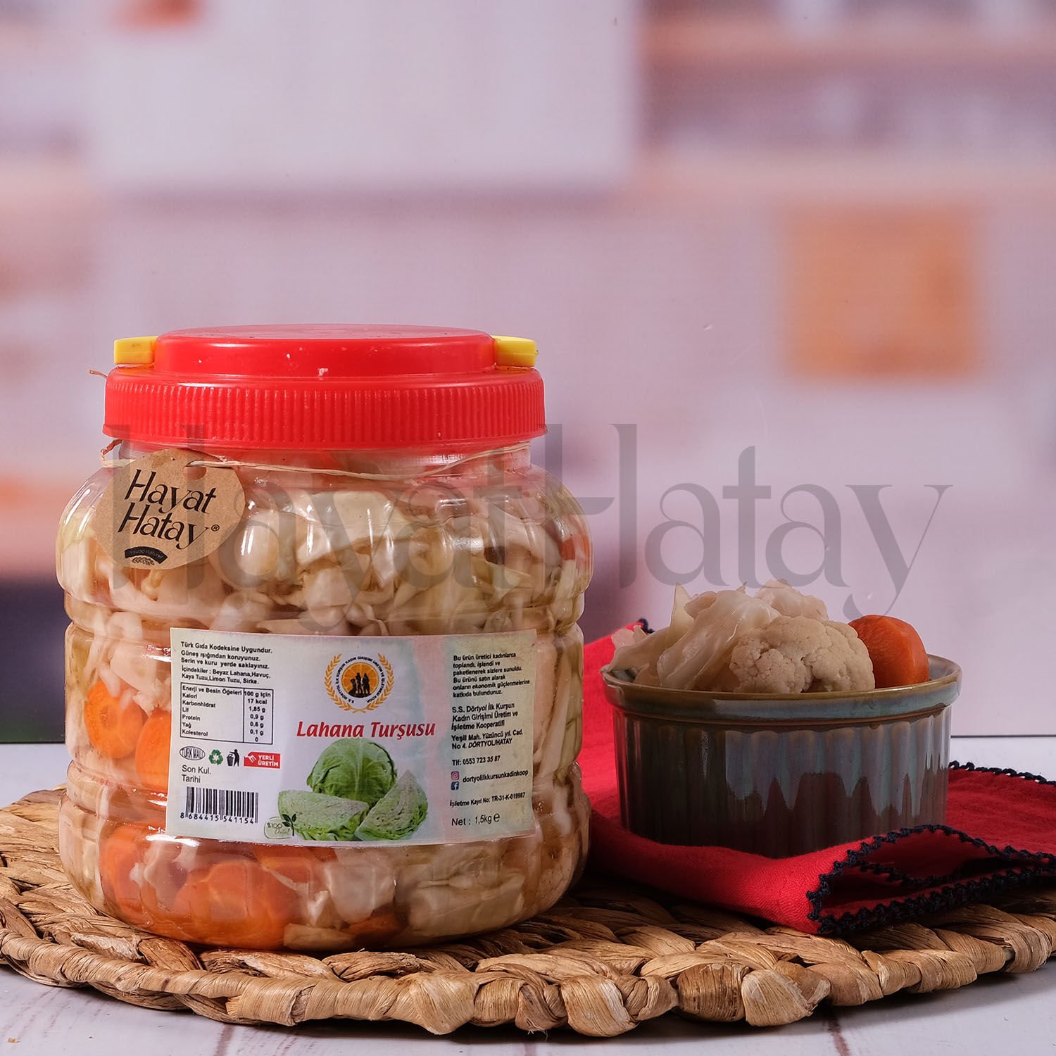 Lahana Turşusu - 1,5 Kg - Dörtyol İlk Kurşun Kadın Kooperatifi