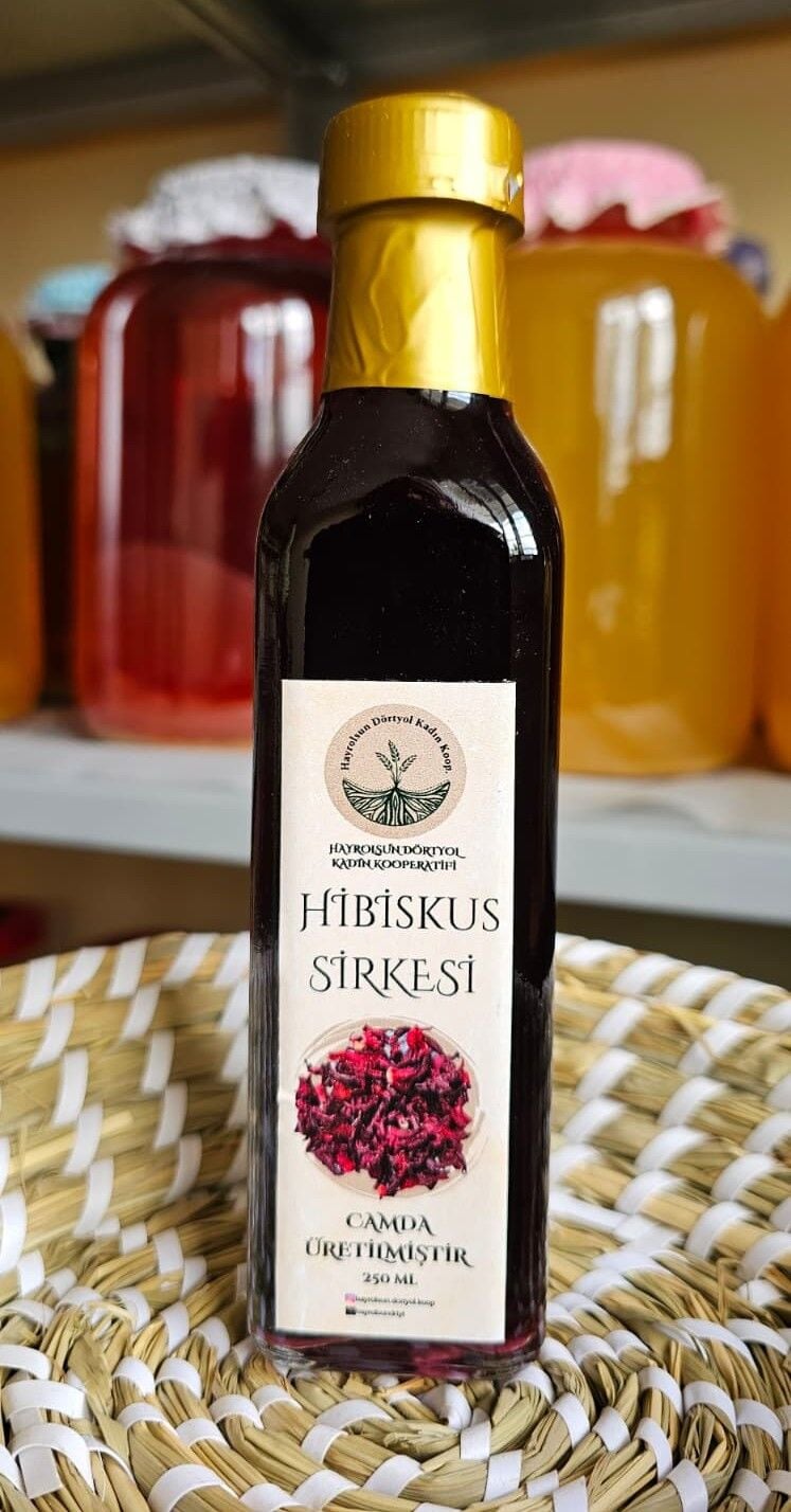 Hibiskus Sirkesi - 250 Ml - Hayrolsun Dörtyol Kadın Kooperatifi