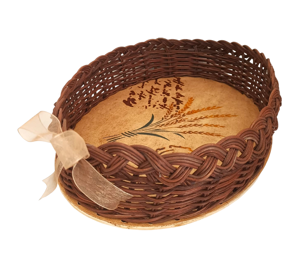 Rattan Kahverengi Sepet - Arsuz Kadın Eli Kooperatifi