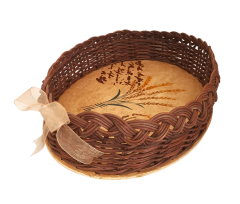 Rattan Kahverengi Sepet - Arsuz Kadın Eli Kooperatifi
