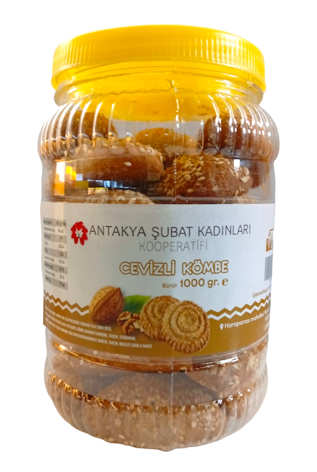 Cevizli Kömbe - 1000 Gr - Antakya Şubat Kadınları Kooperatifi