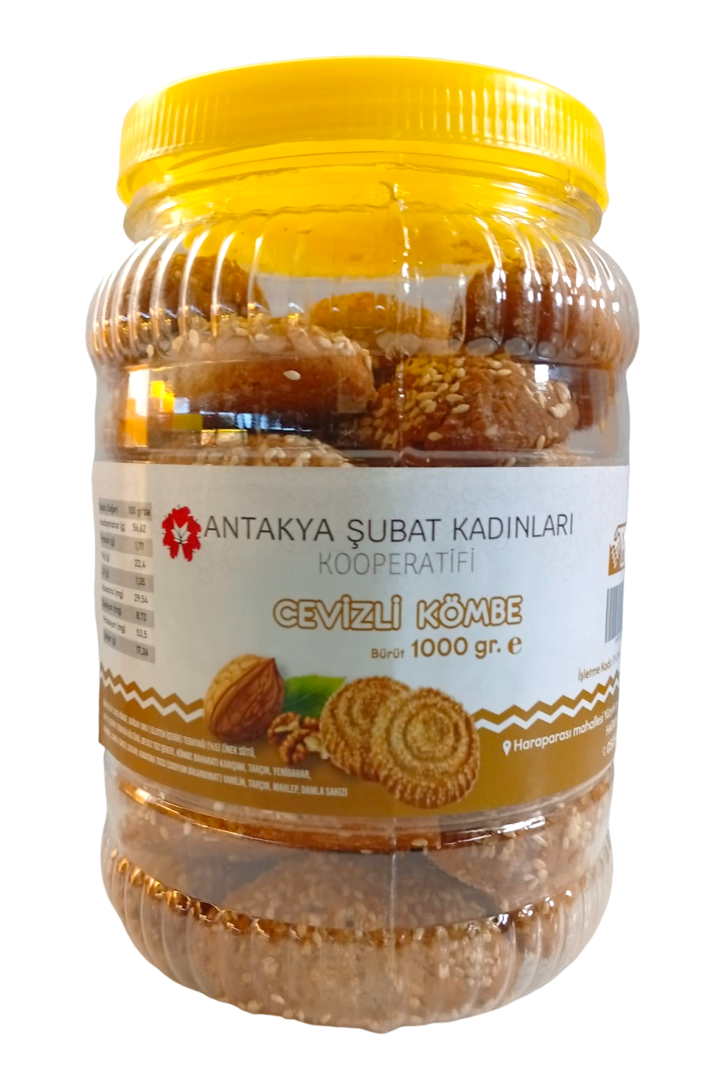 Cevizli Kömbe - 1000 Gr - Antakya Şubat Kadınları Kooperatifi