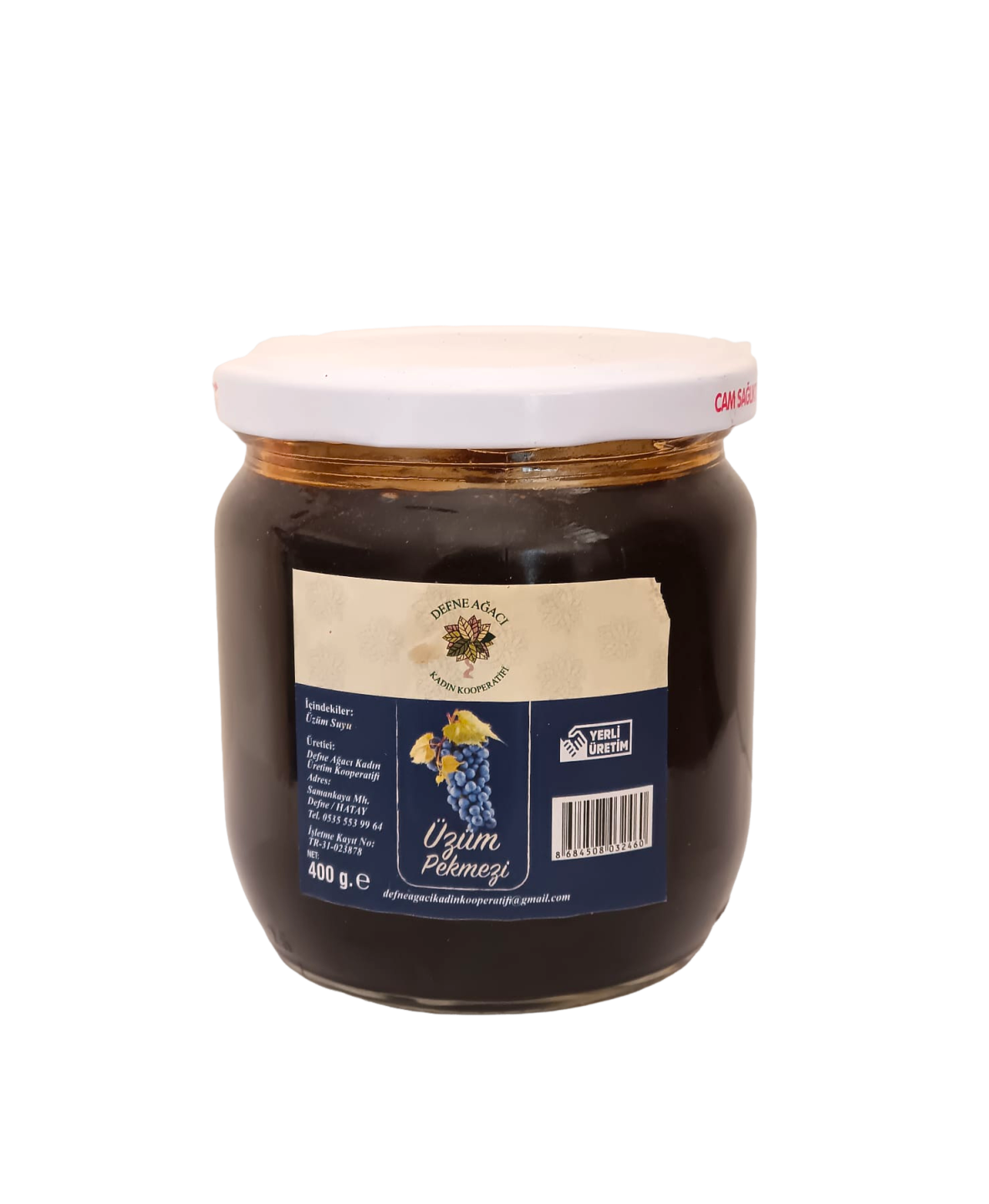 Üzüm Pekmezi (Cam Kavanoz) - 400 Gr - Defne Ağacı Kadın Kooperatifi