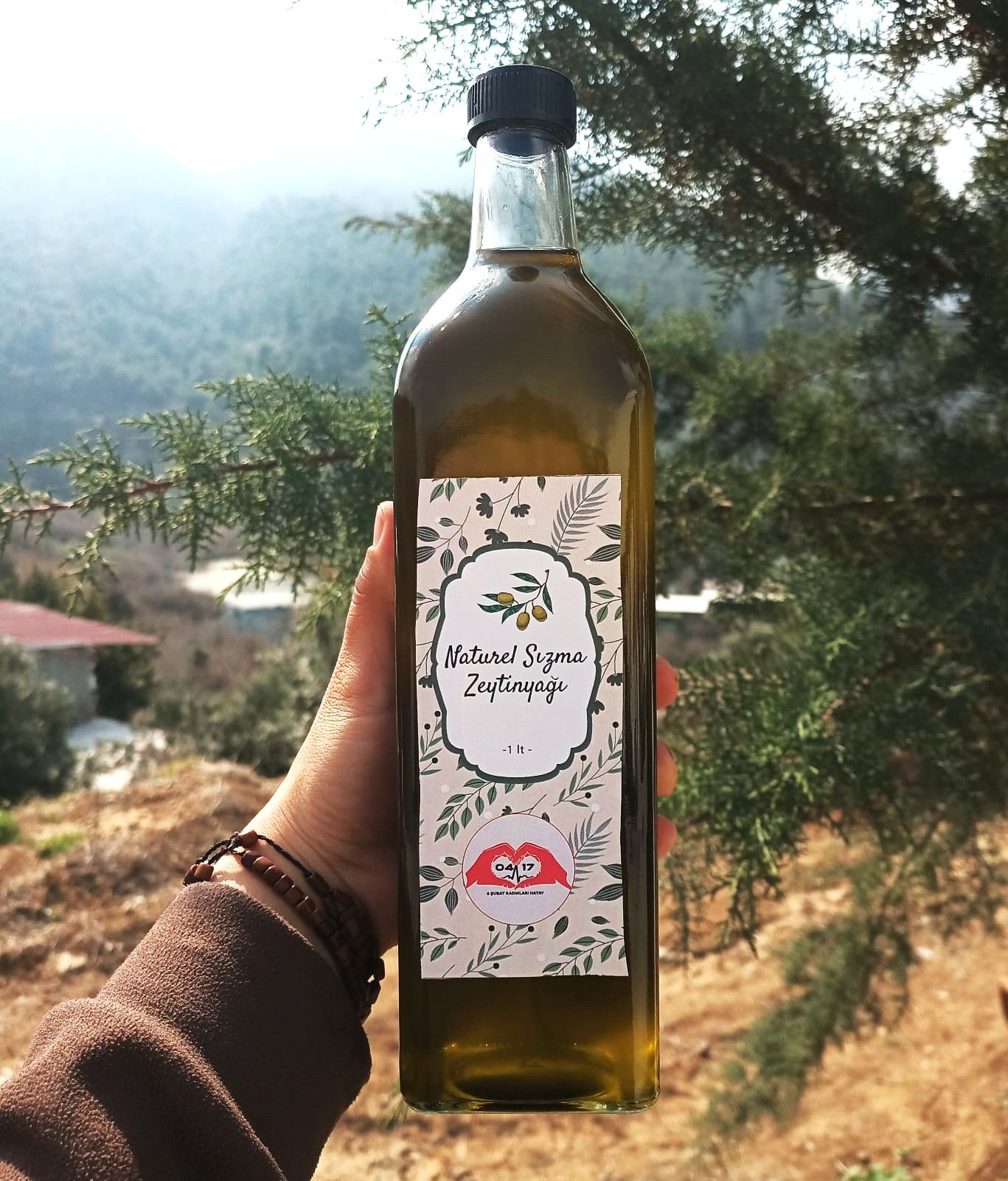 Zeytinyağı (Cam Şişe) - 1 Lt - HayatHatay 6 Şubat Kadın Kooperatifi