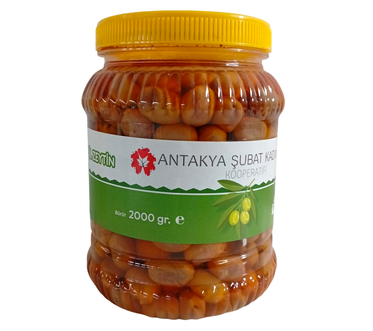 Kırılmış Gemlik Zeytini - 2 Kg - Antakya Şubat Kadınları Kooperatifi