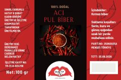 Acı Pul Biber - 100 Gr -  HayatHatay 6 Şubat Kadın Kooperatifi