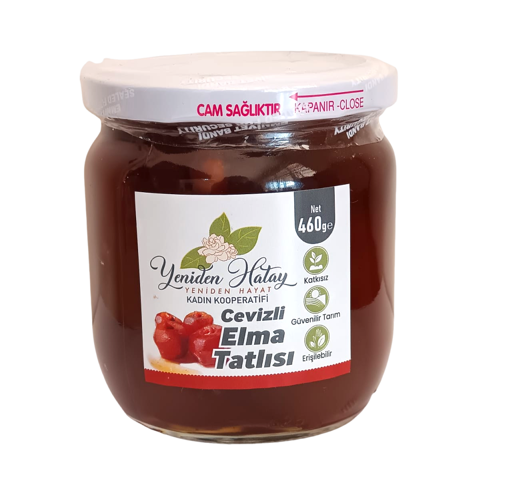 Cevizli Elma Tatlısı - 460 Gr - Yeniden Hatay Kadın Kooperatifi