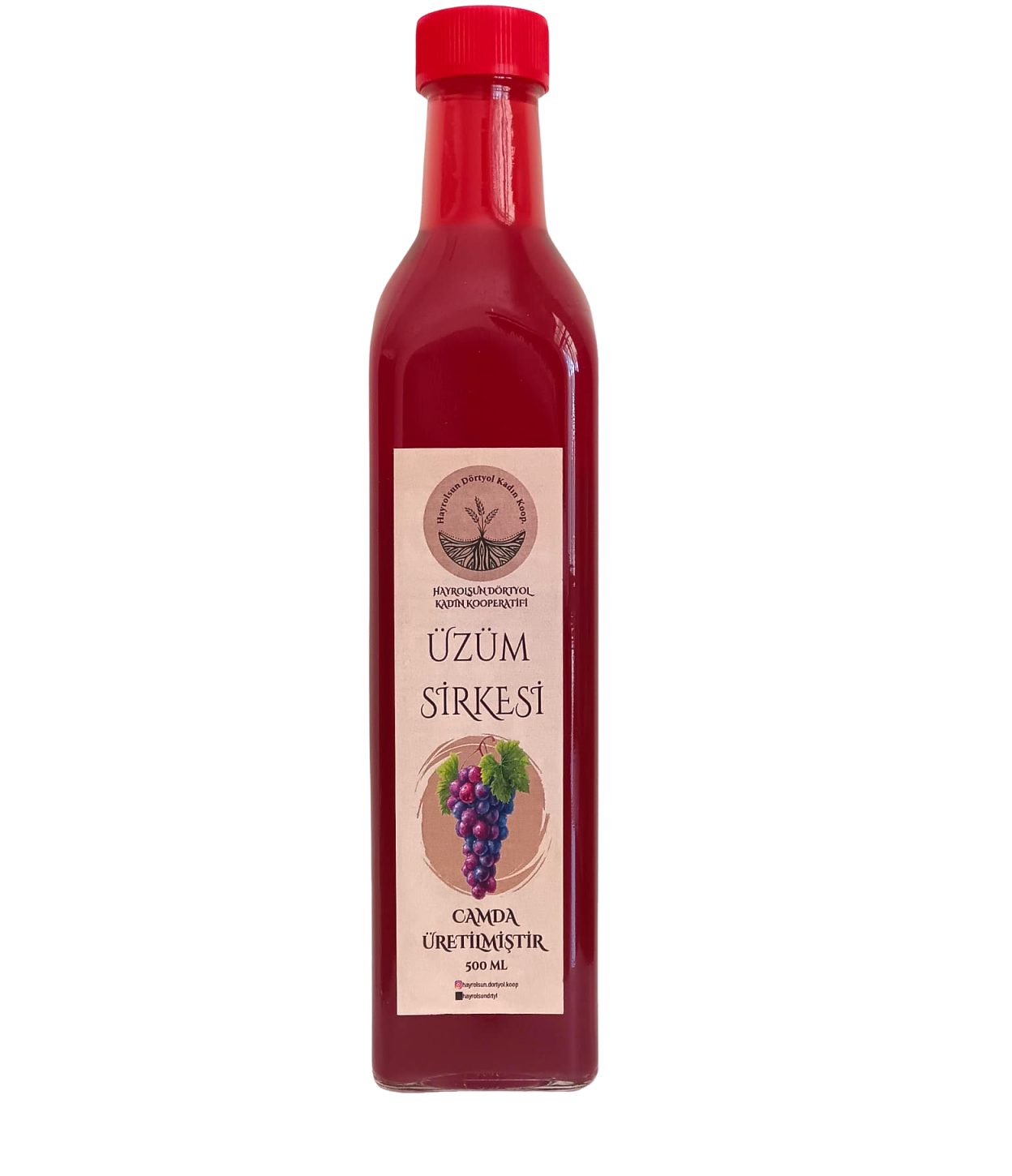 Üzüm Sirkesi - 500 Ml - Hayrolsun Dörtyol Kadın Kooperatifi