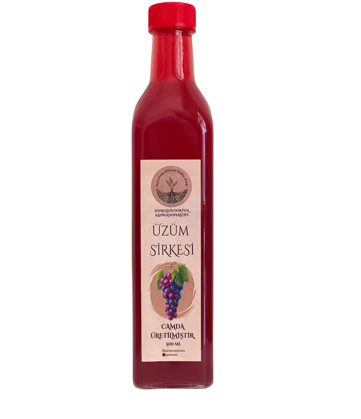 Üzüm Sirkesi - 500 Ml - Hayrolsun Dörtyol Kadın Kooperatifi