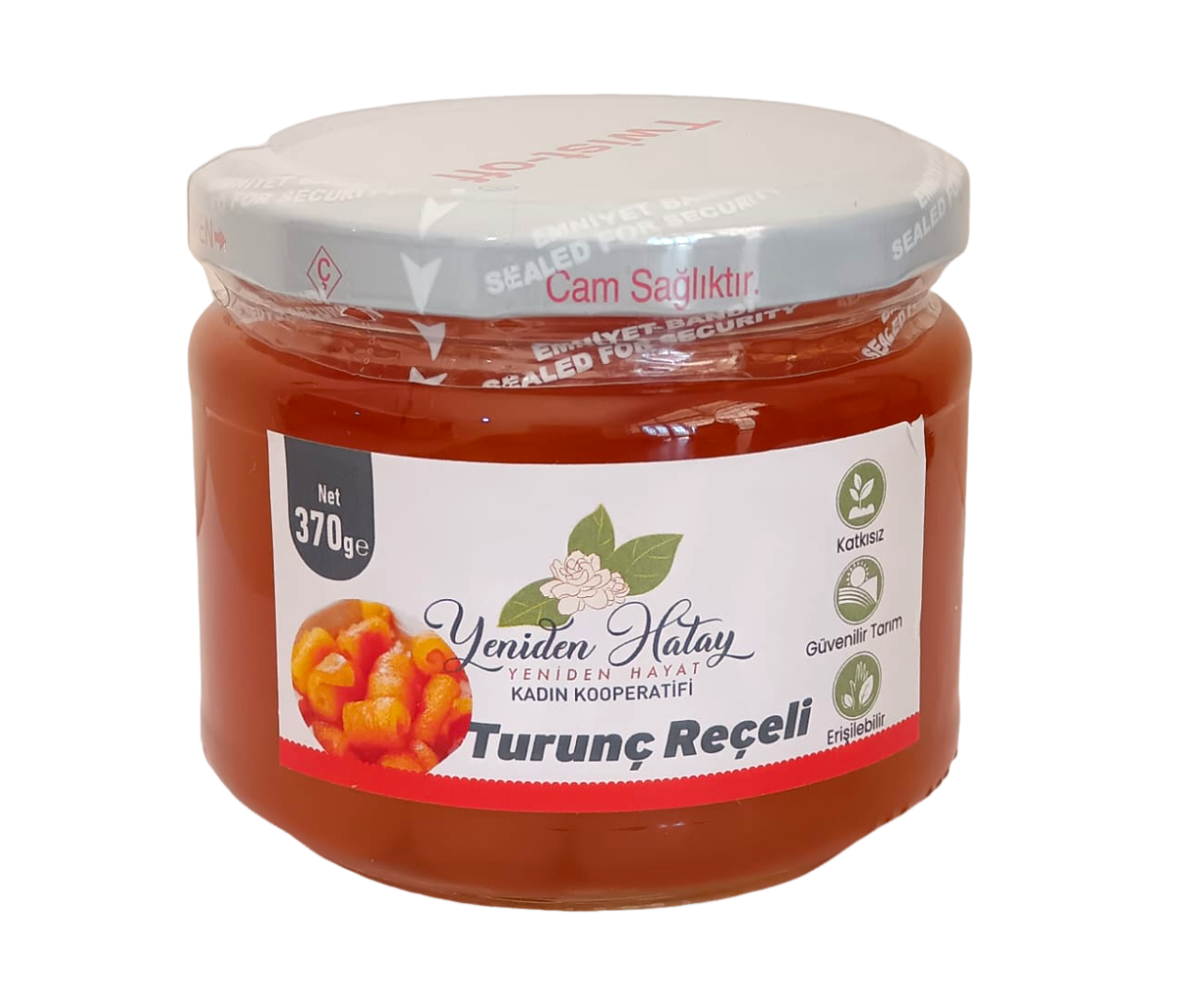 Turunç Reçeli - 370 Gr - Yeniden Hatay Kadın Kooperatifi
