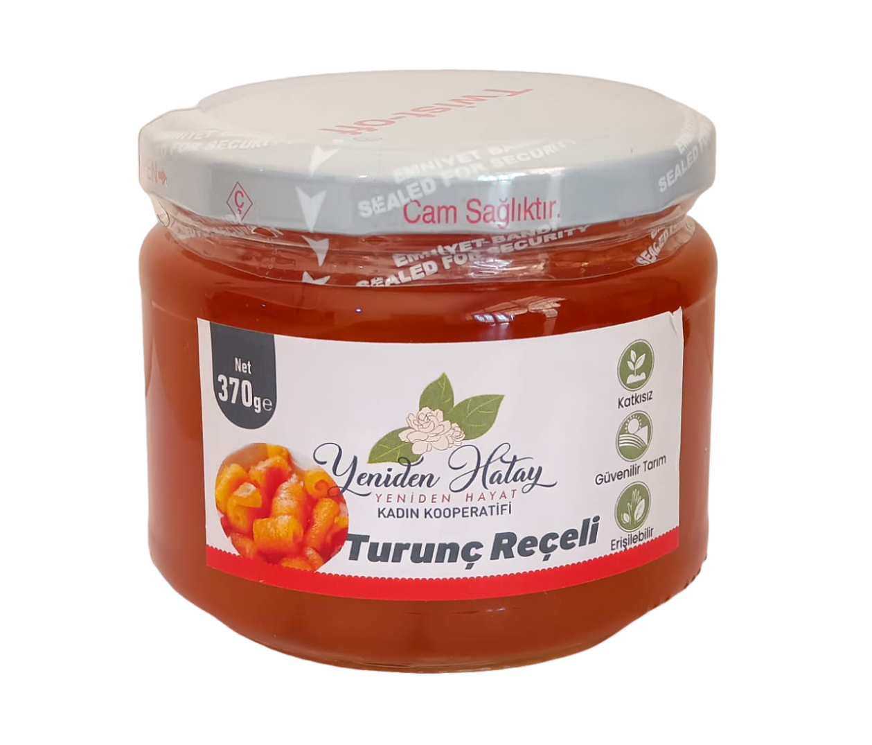 Turunç Reçeli - 370 Gr - Yeniden Hatay Kadın Kooperatifi
