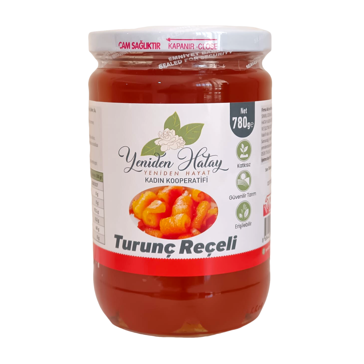 Turunç Reçeli - 780 Gr - Yeniden Hatay Kadın Kooperatifi