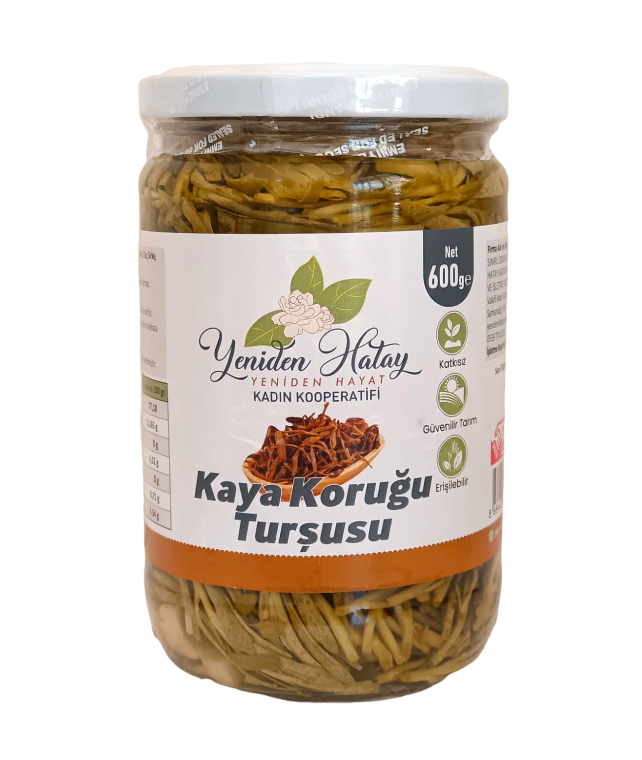 Kaya Koruğu Turşusu - 600 Gr - Yeniden Hatay Kadın Kooperatifi