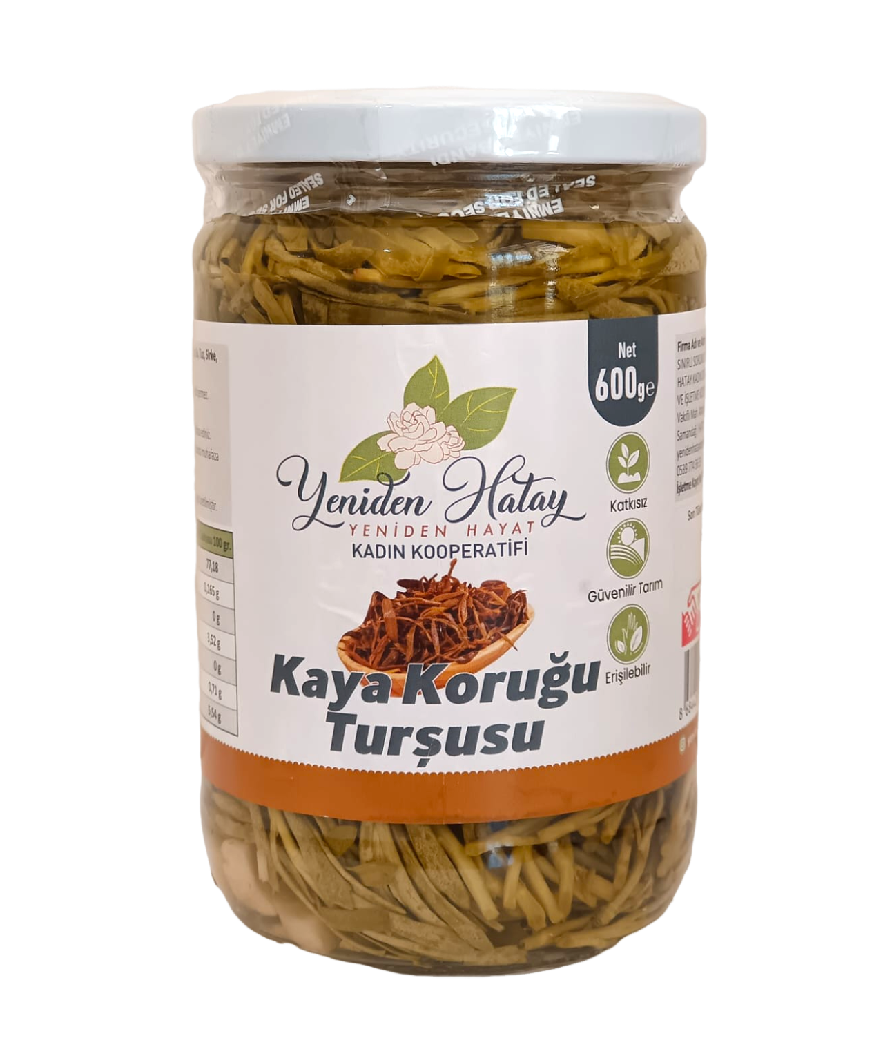 Kaya Koruğu Turşusu - 600 Gr - Yeniden Hatay Kadın Kooperatifi