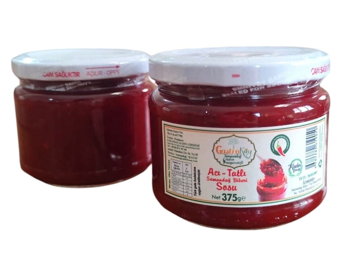Acı Tatlı Samandağ Biberi Sosu- 375 Gr - Samandağ Kadın Kooperatifi