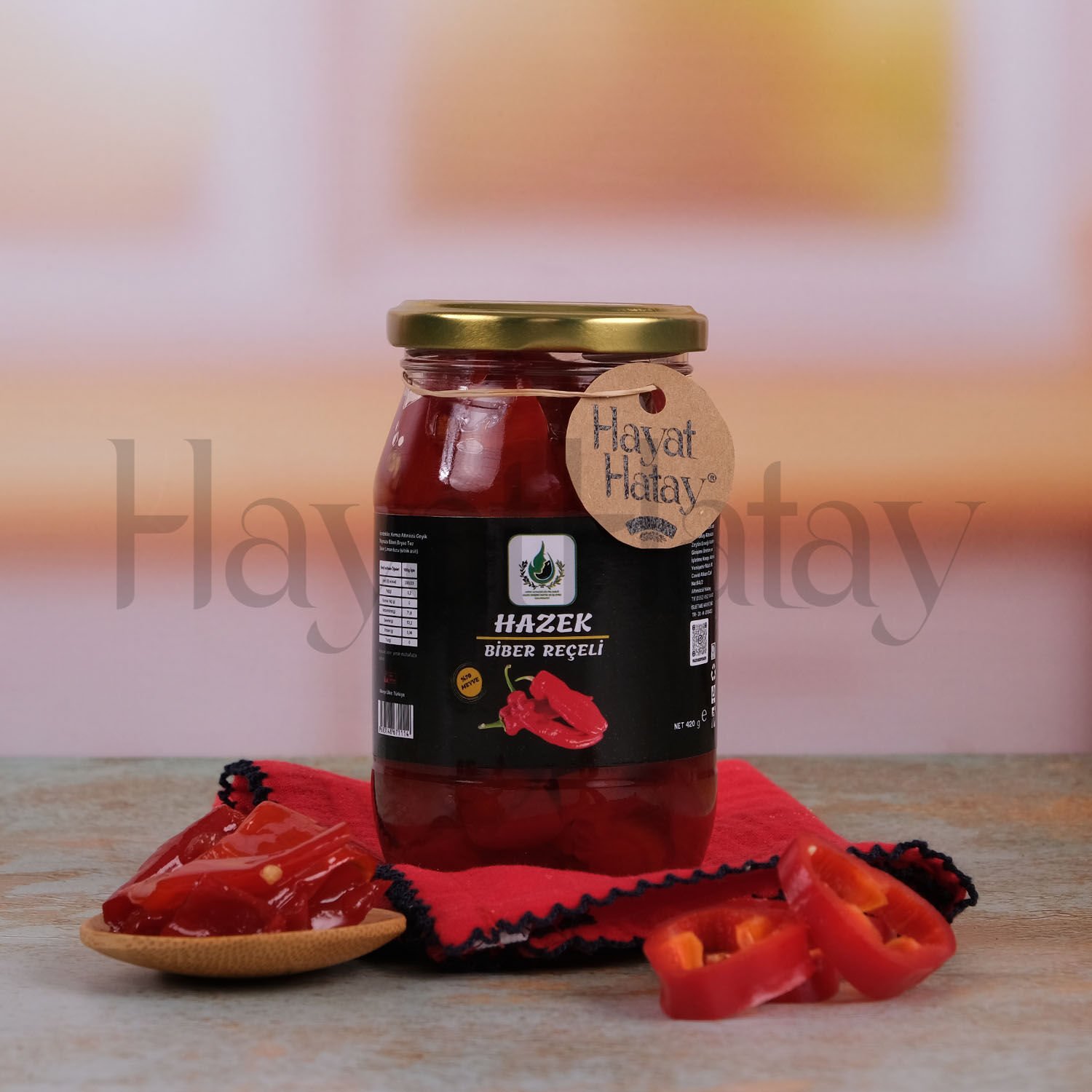 Acı Biber Reçeli - 420 Gr - HAZEK Kadın Kooperatifi