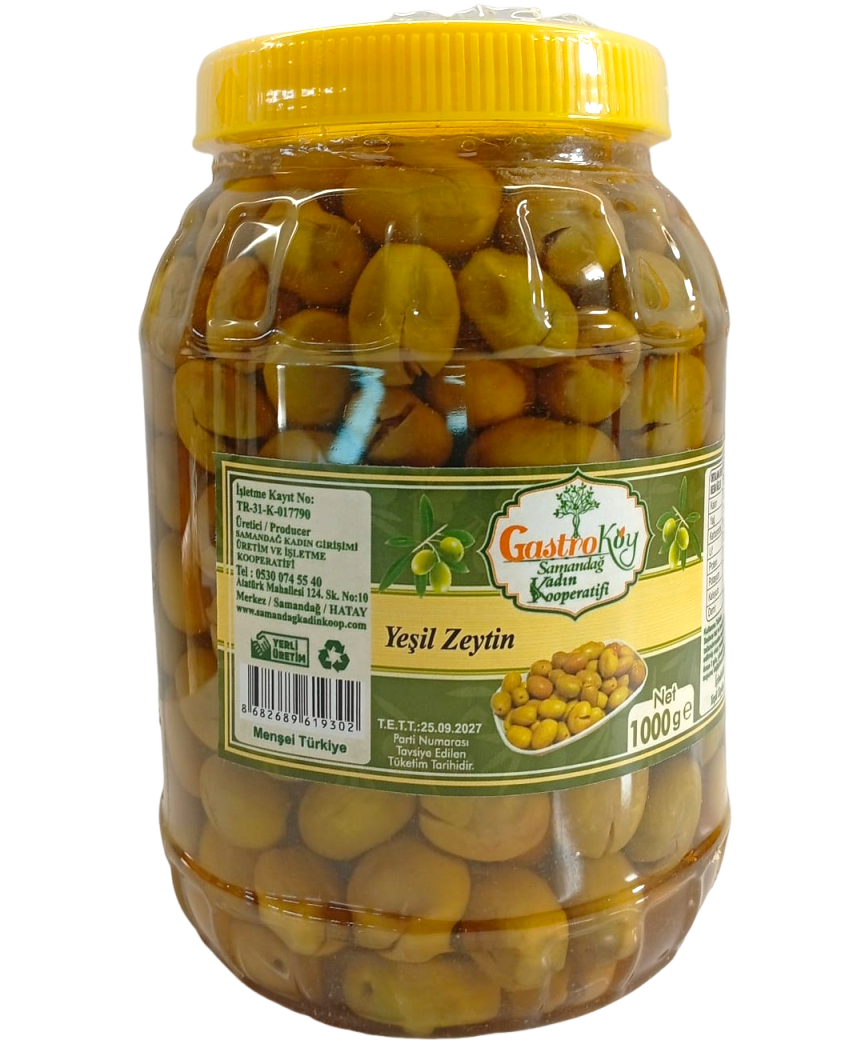 Yeşil Zeytin - El Kırması - 1 Kg - Samandağ Kadın Kooperatifi