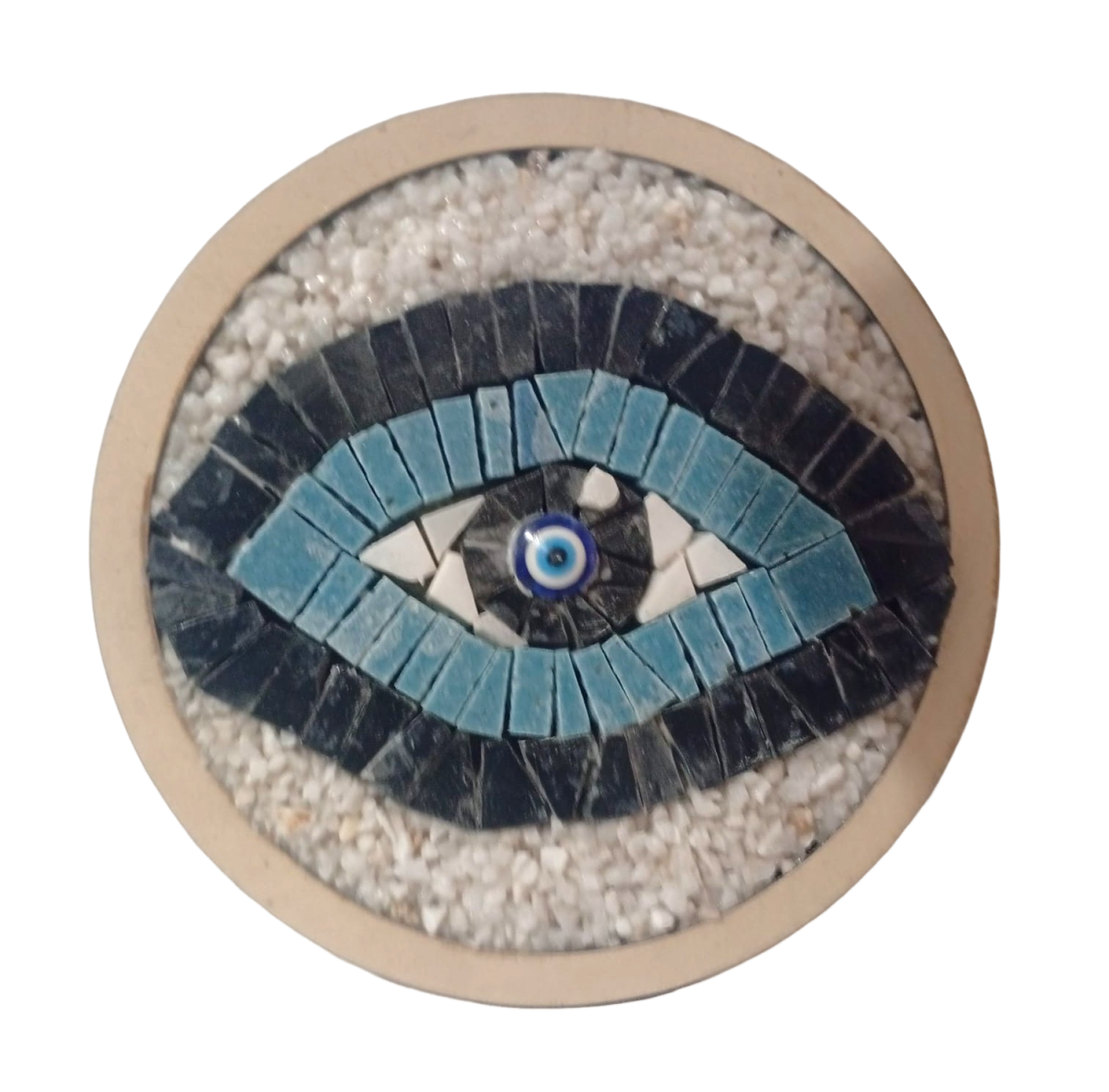 Nazarlık Göz Bardak Altı - Soteria Taş Sanatı Kadın Kooperatifi