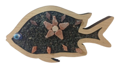 Balık Figürlü Magnet - Soteria Taş Sanatı Kadın Kooperatifi