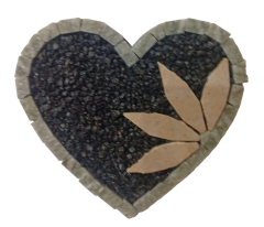 Kalp Figürlü Magnet - Soteria Taş Sanatı Kadın Kooperatifi