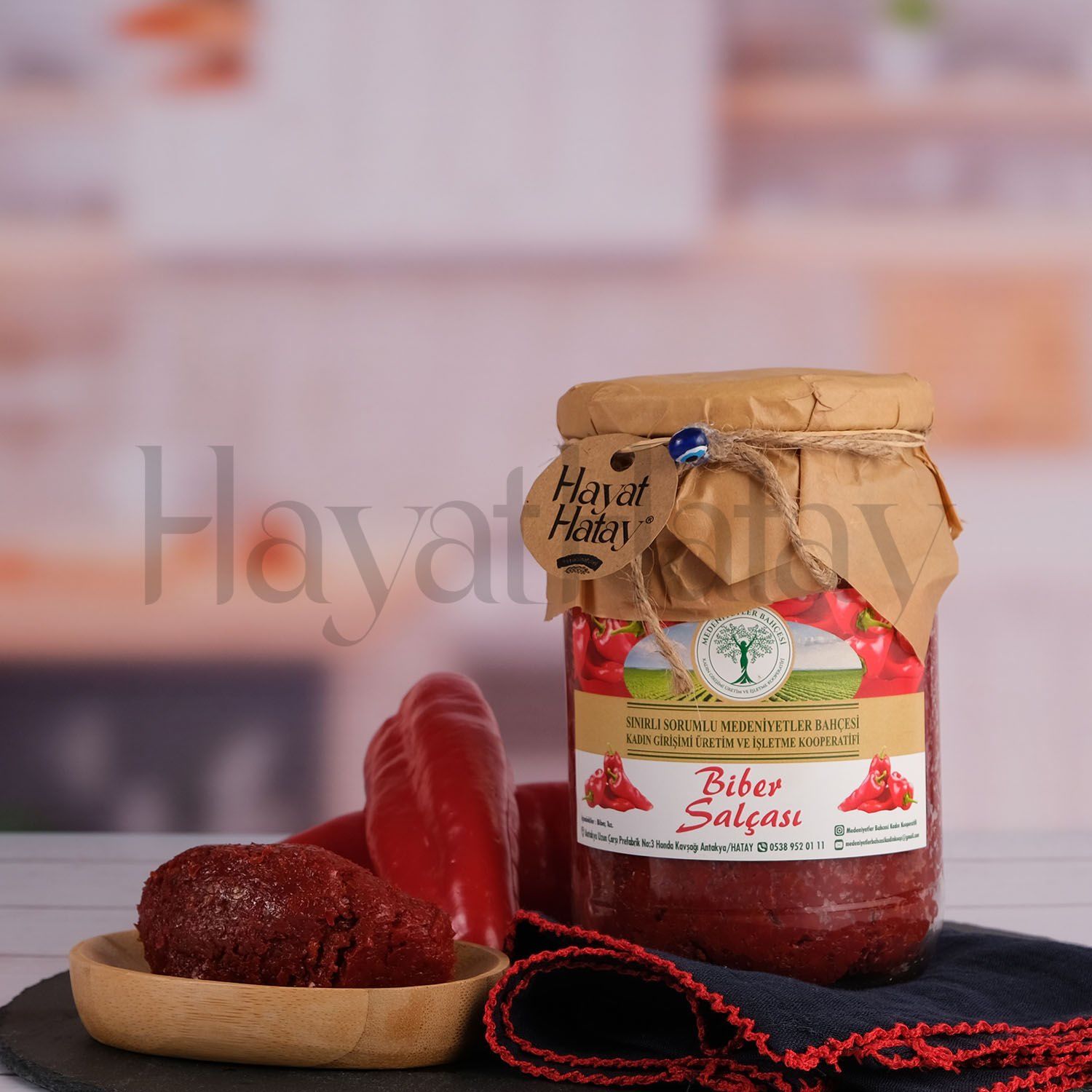 Tatlı Biber Salçası - 1 Kg - Medeniyetler Bahçesi Kadın Kooperatifi
