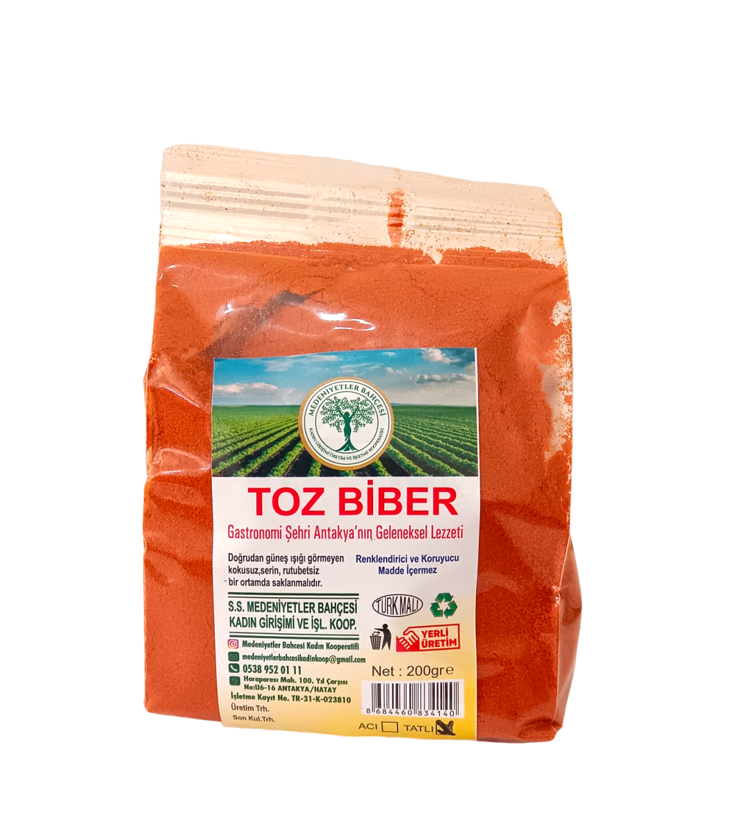 Tatlı Toz Biber - 200 Gr - Medeniyetler Bahçesi Kadın Kooperatifi