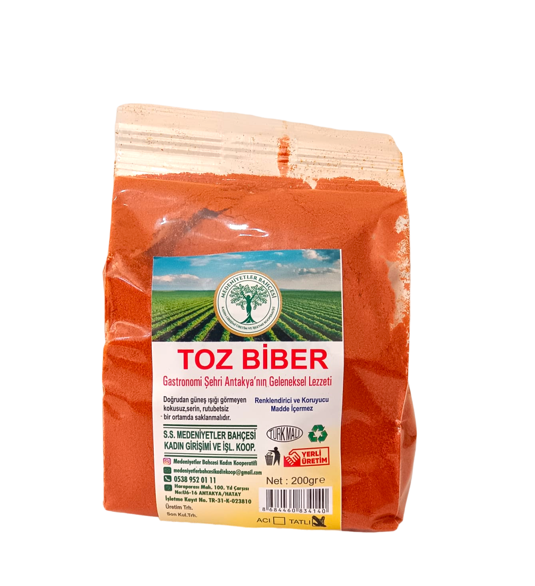 Tatlı Toz Biber - 200 Gr - Medeniyetler Bahçesi Kadın Kooperatifi