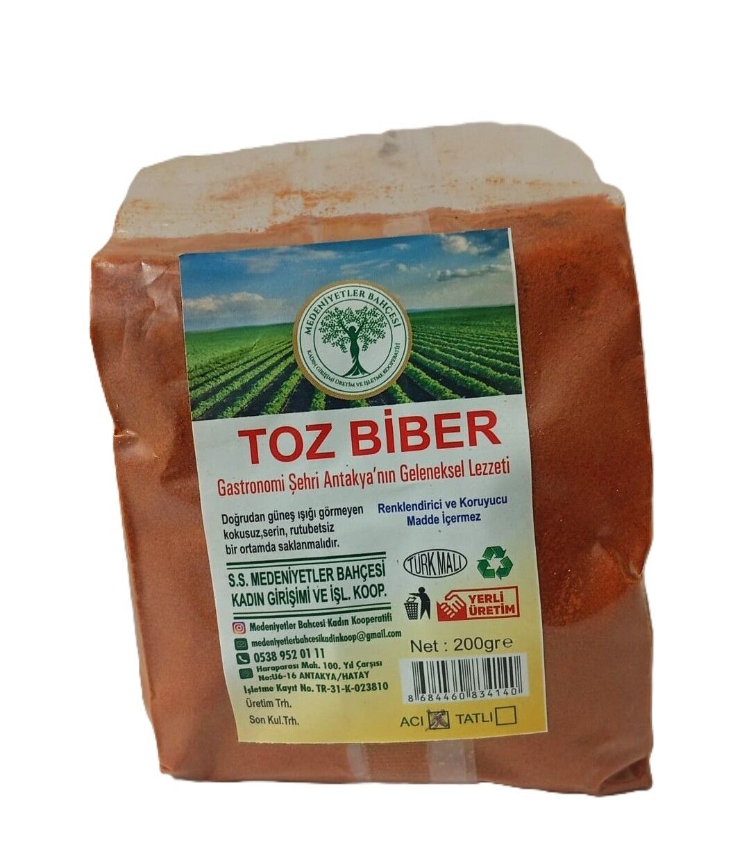 Acı Toz Biber - 200 Gr - Medeniyetler Bahçesi Kadın Kooperatifi