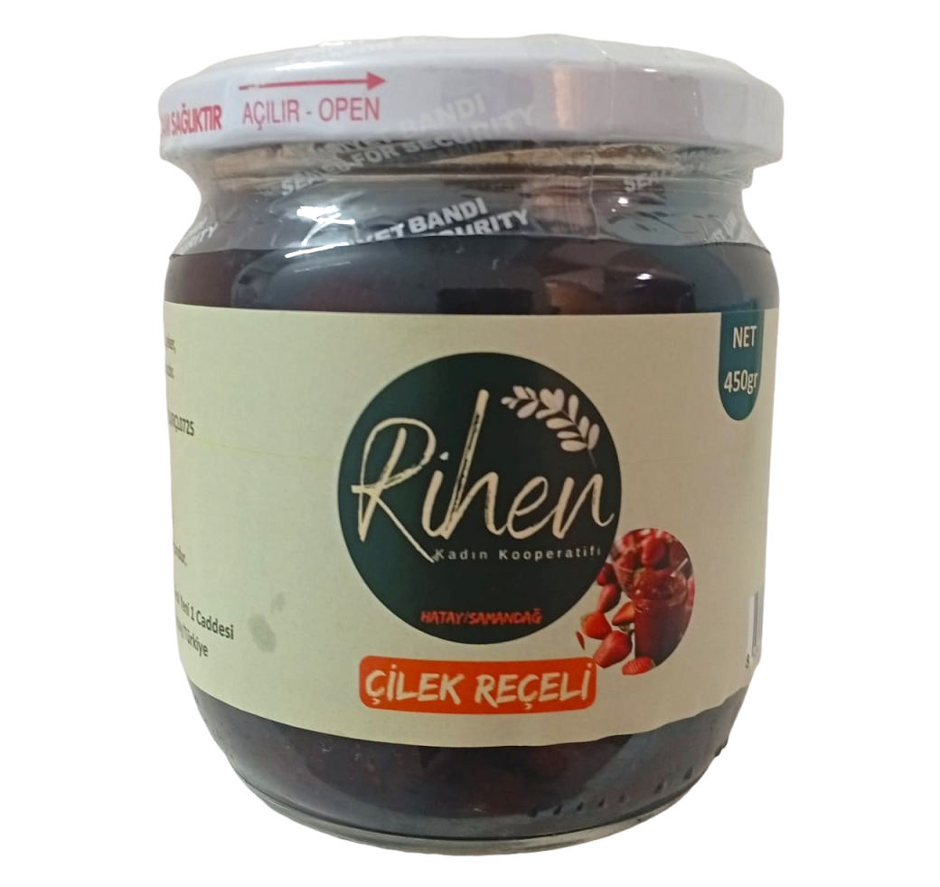 Çilek Reçeli - 450 Gr - Rihen Kadın Kooperatifi