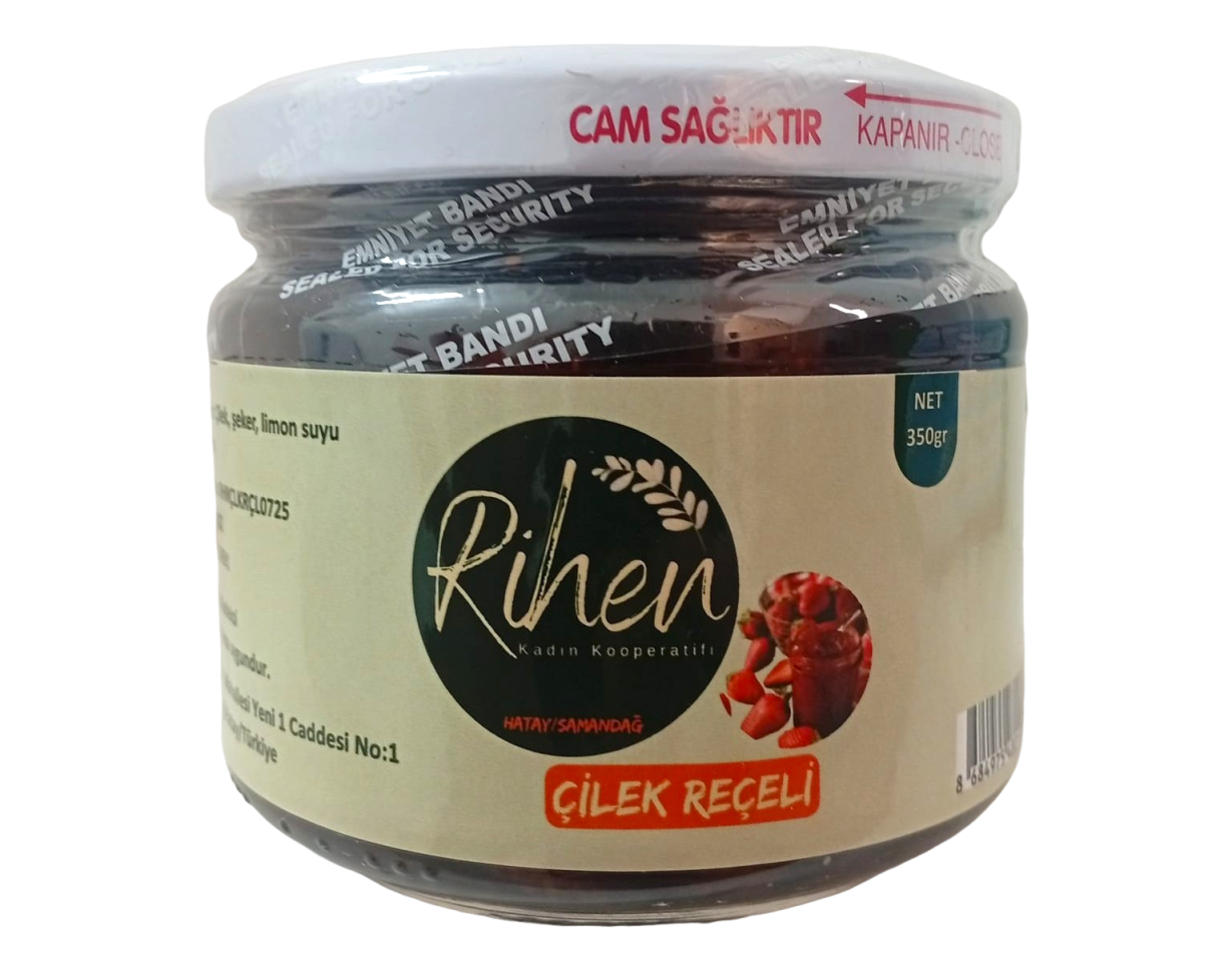 Çilek Reçeli - 350 Gr - Rihen Kadın Kooperatifi