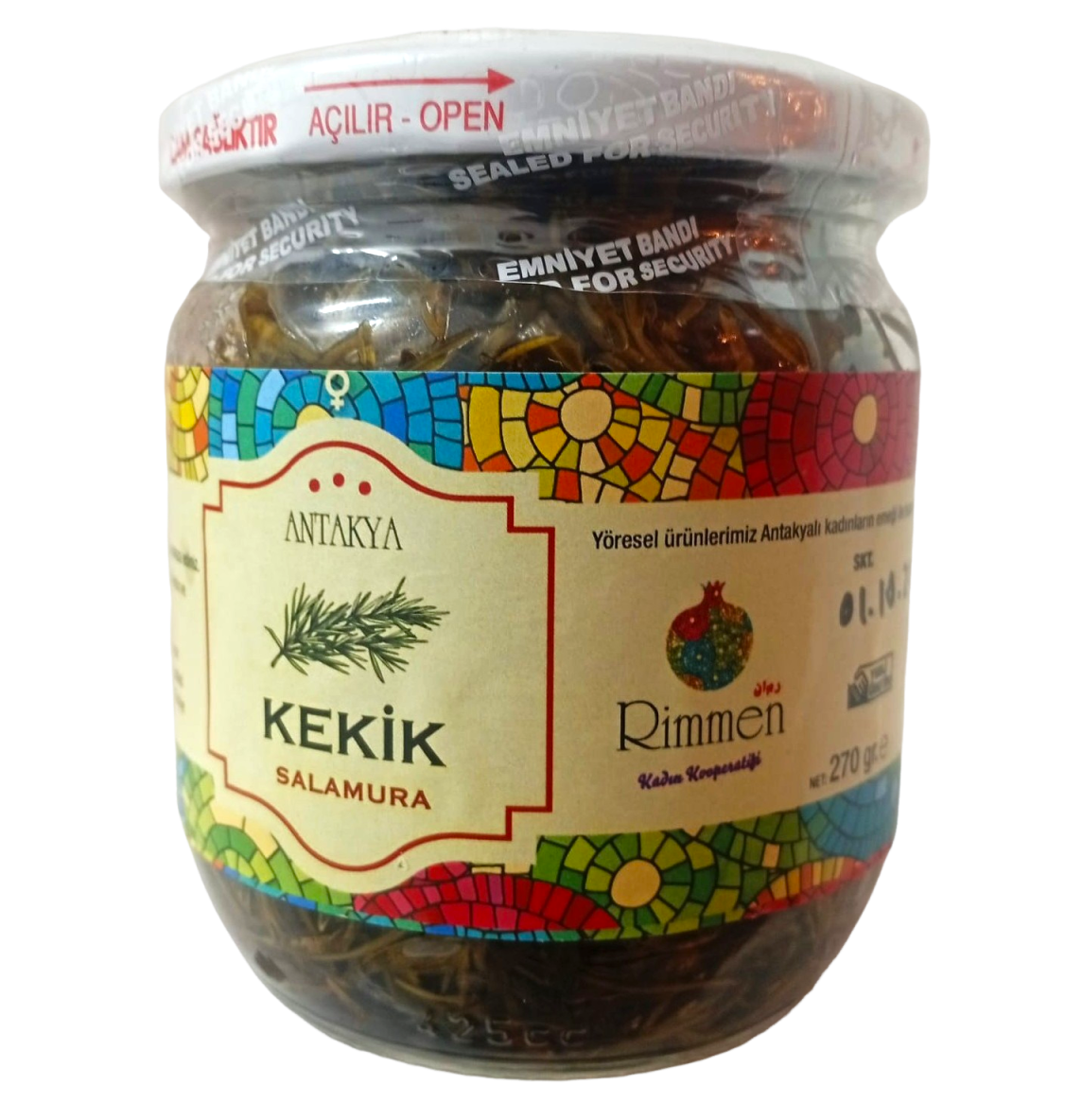 Kekik Salamura (Cam Kavanoz) - 270 Gr - Rimmen Kadın Kooperatifi