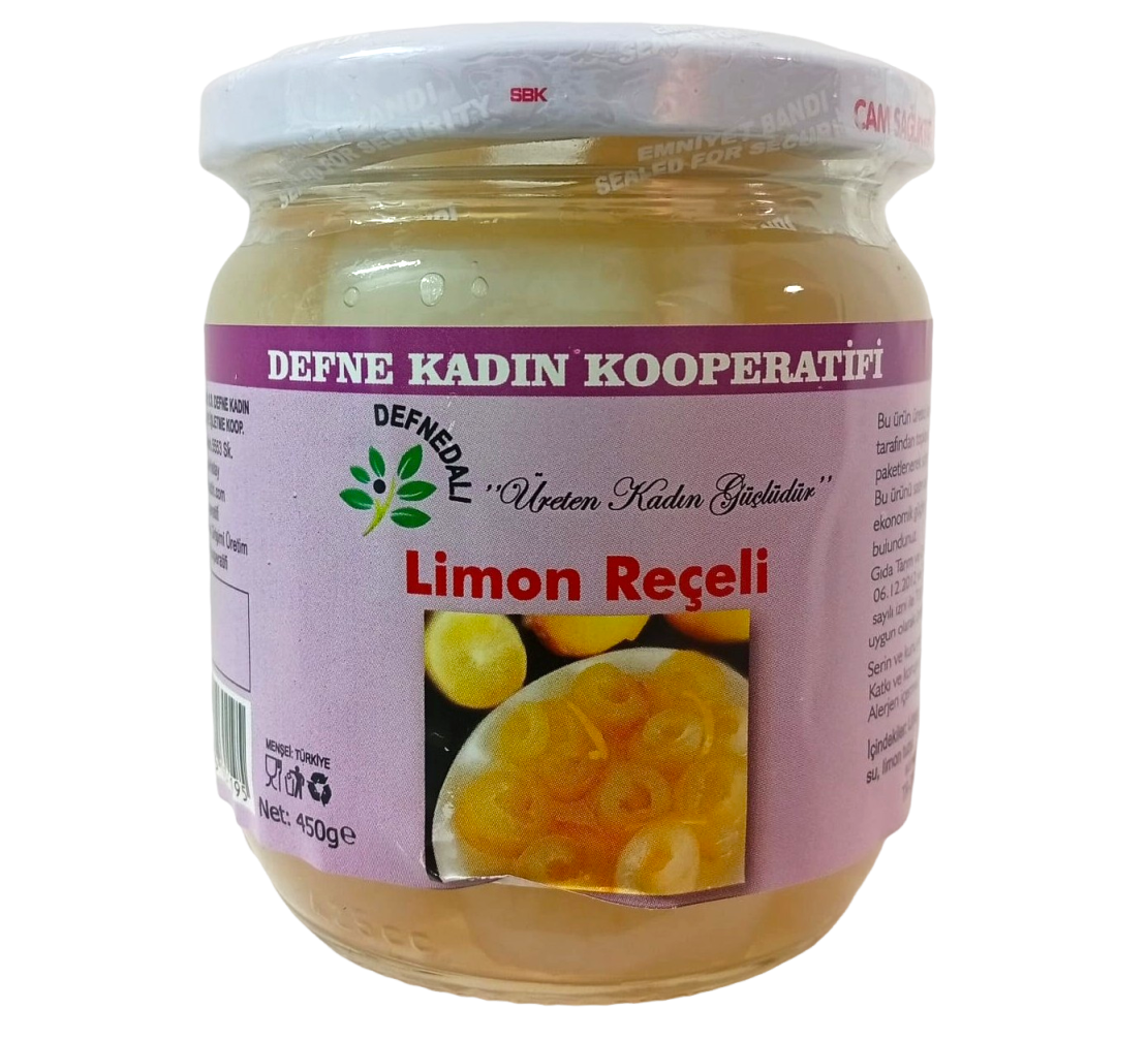 Limon Reçeli - 450 Gr - Defne Kadın Kooperatifi